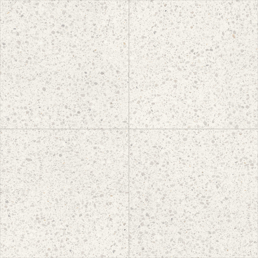 Flake Medium White | Porcelain Tile | 1200x1200x9mm | Matt R10