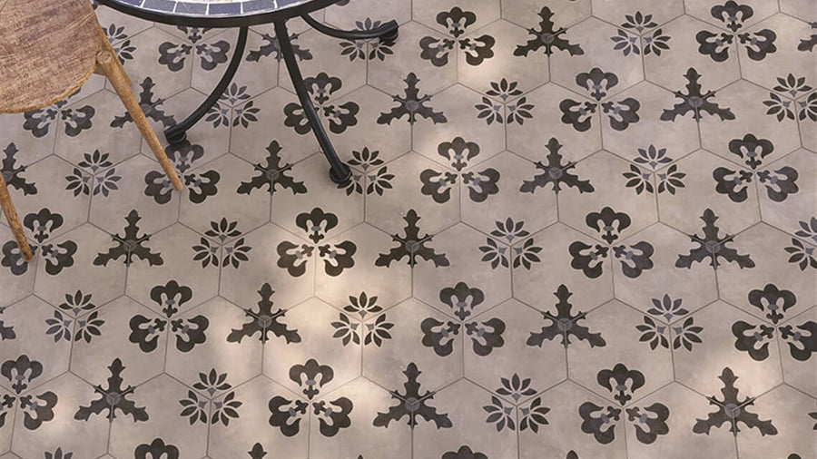 Victoria | Porcelain Tile | 215 x 250 mm | Matt | Hexagon