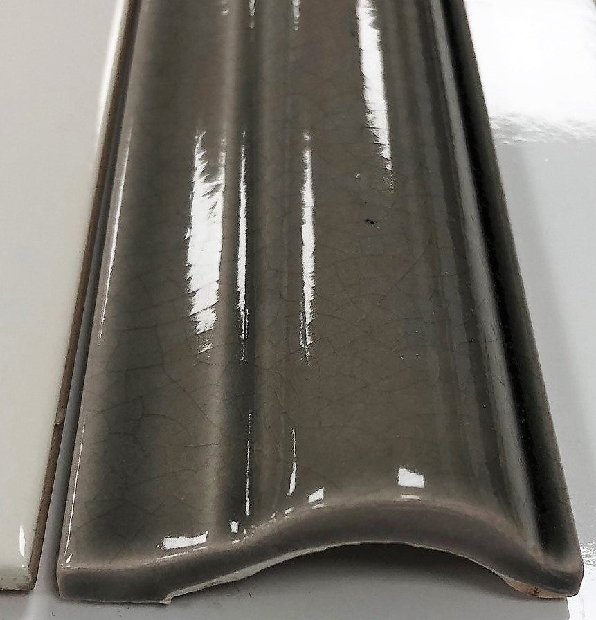 Moldura Pebble | Ceramic Border Tile | 50mm x 150mm | Gloss