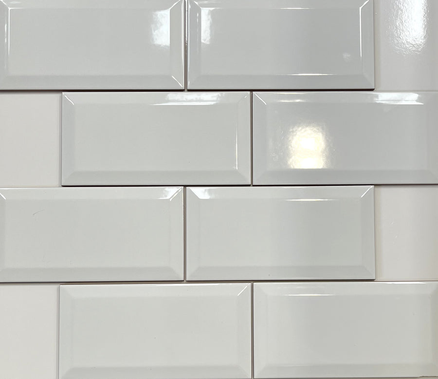 MSY White | Ceramic Tile | 100mm x 200mm x 6mm | Gloss