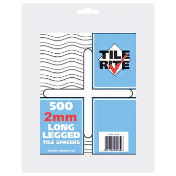 Tile Spacers Long Leg  | 2mm | 500pcs